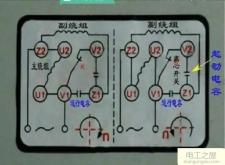 倒顺开关控制电机正反转，单相电机正反转倒顺开关接线图